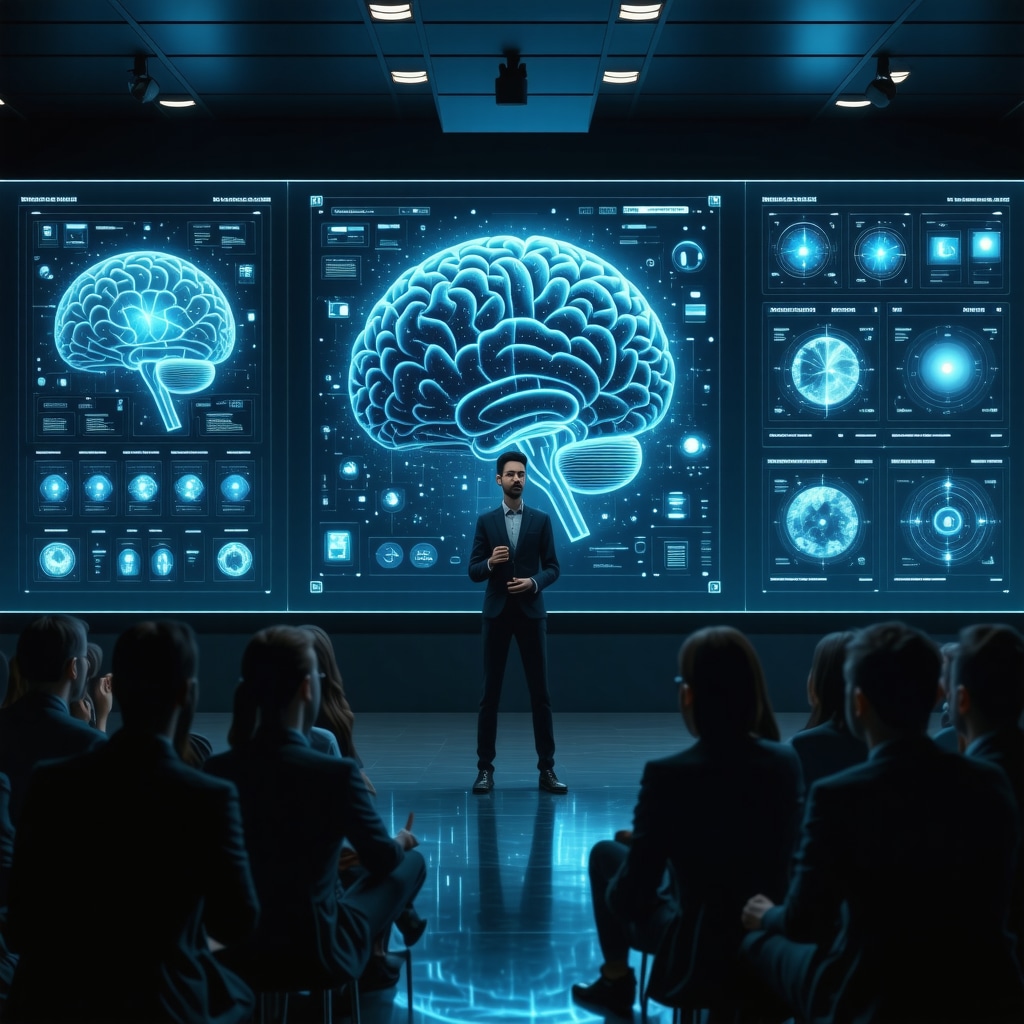 Visualization of advanced online presentation using AI and neuroscience techniques