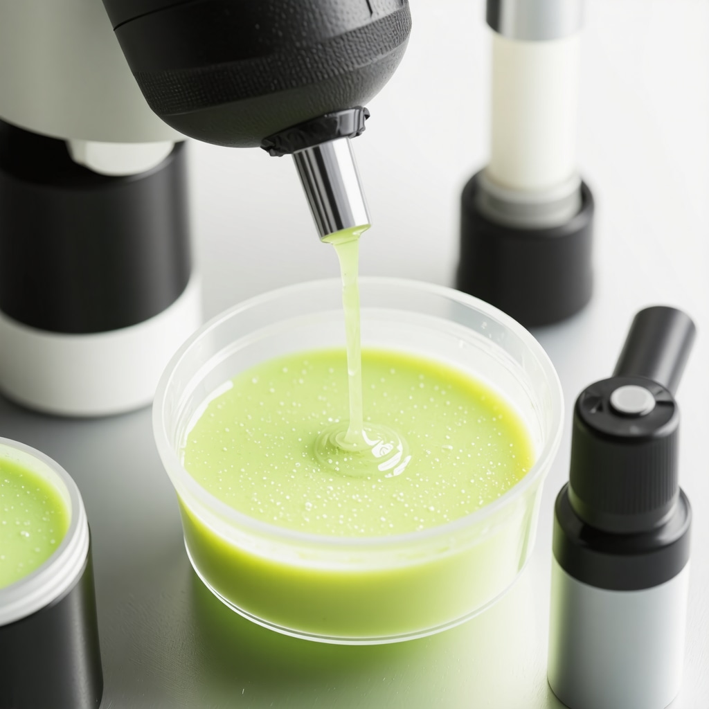 Advanced natural skincare balm formulation process with botanical extracts and lab equipment