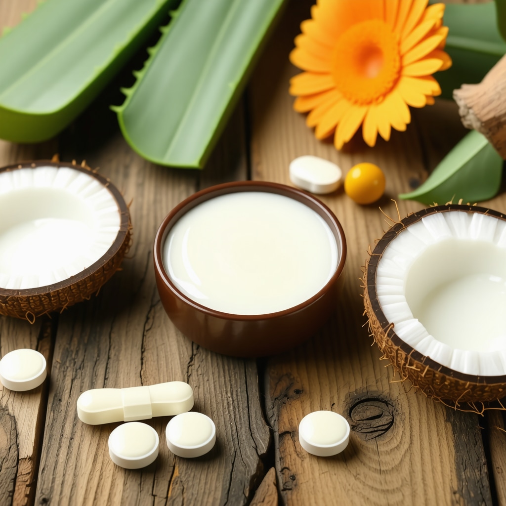 Prirodni sastojci za melem protiv opekotina: aloe vera, kokosovo ulje, neven, vitamini