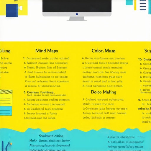 Infographic illustrating advanced note-taking methods with visual elements and digital tools