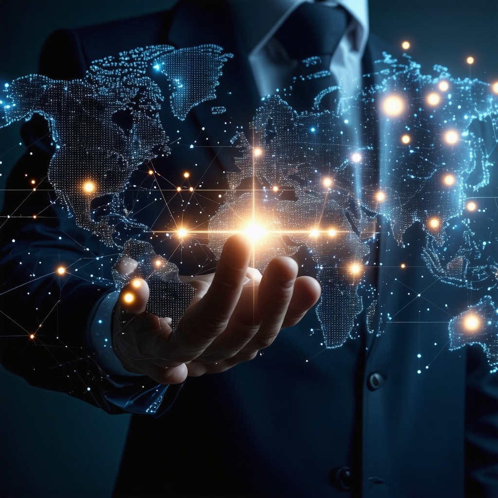 A high-tech blockchain voting interface with cryptographic security features