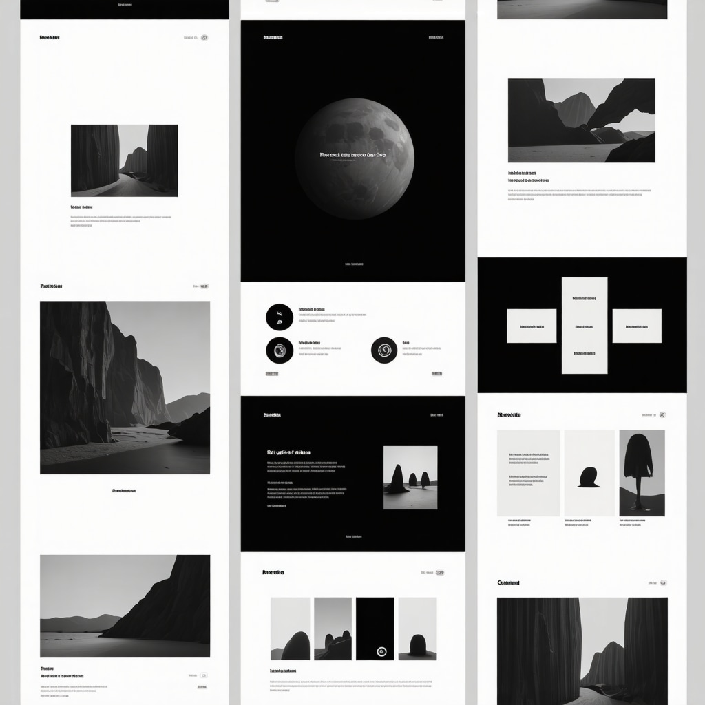 Screenshot of a sleek, interactive online portfolio with personalized branding elements