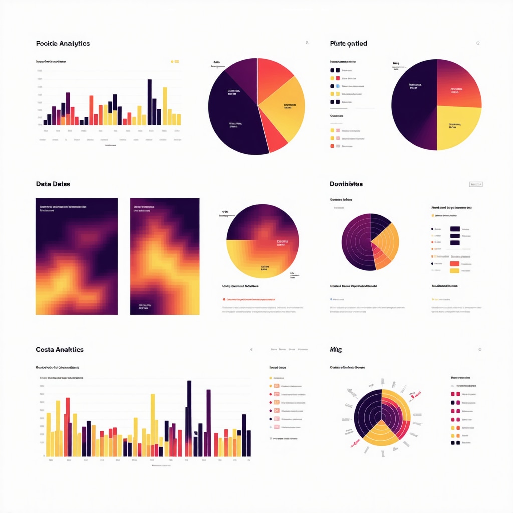 Visual representation of data analytics, heatmaps, and user segmentation in a digital platform
