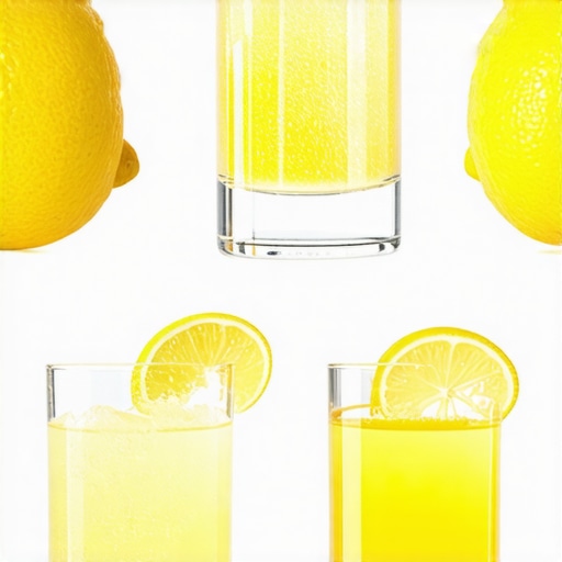 Diagram showing bioflavonoids and antioxidants in lemon juice