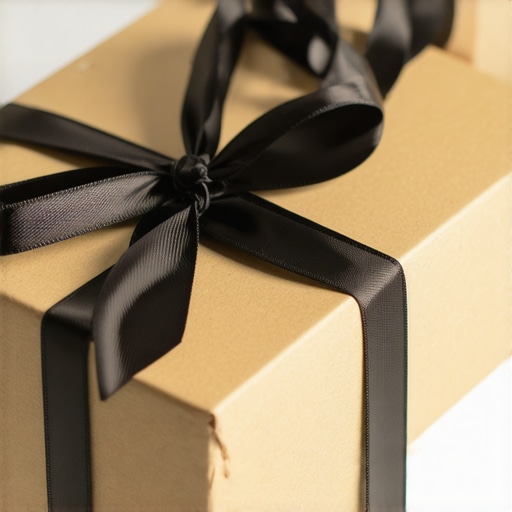 Detalji luksuznog paketa sa prirodnim ukrasima i personalizovanom porukom