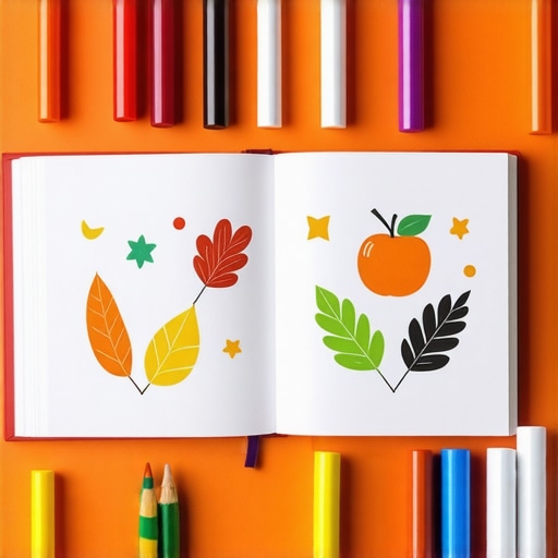 Illustration of a sophisticated educational book featuring interactive and digital components, detailed and professional.