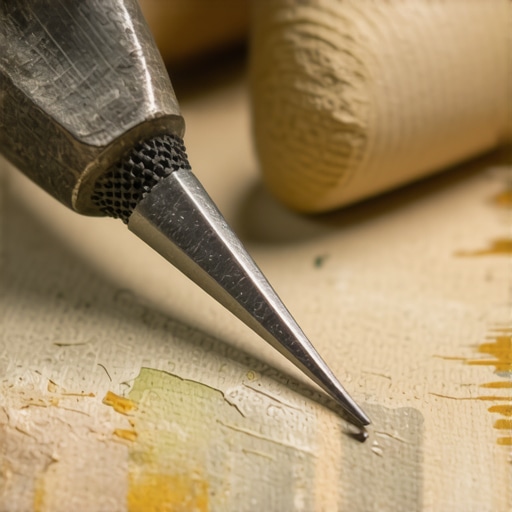 Artisan crafting recycled jewelry with detailed tools in workshop