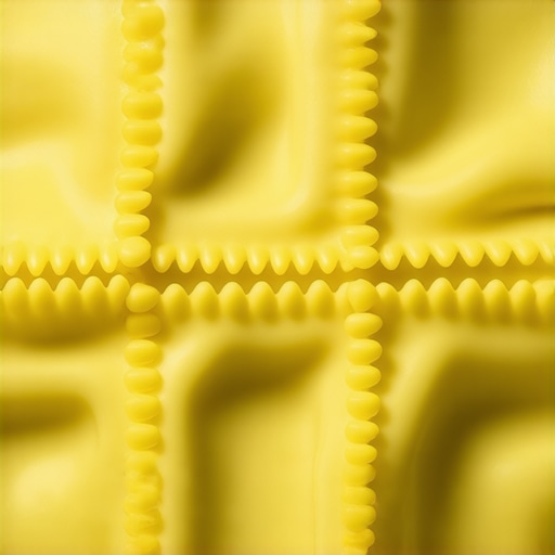 Close-up of handmade ravioli with detailed folding and filling