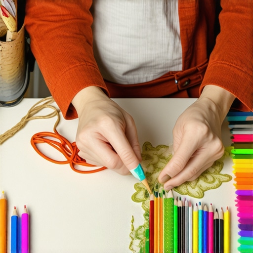 Person crafting homemade projects for financial stability