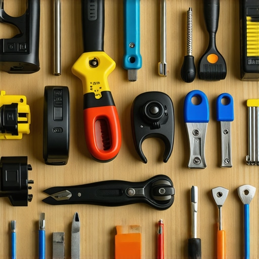 Organizovan radni prostor za kreativne DIY projekte u domaćem okruženju