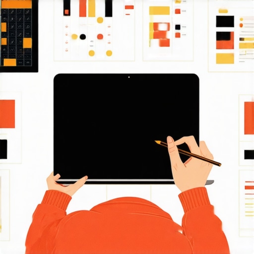 Individual adjusting a digital calendar on a tablet for an organized daily routine