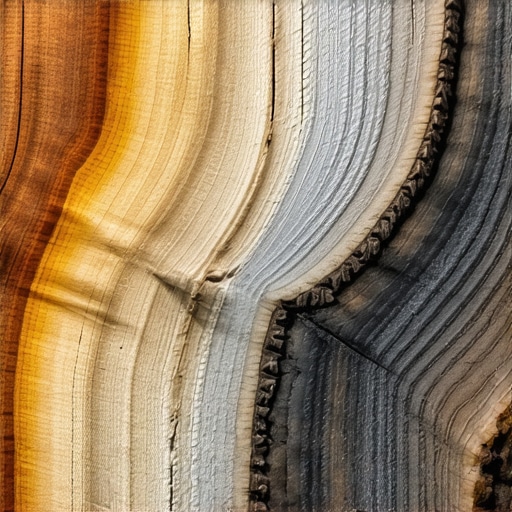 Close-up of natural wax protective layer on wooden decor, highlighting texture and eco-friendly finish