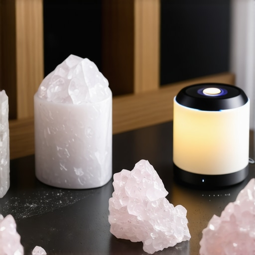 Interior with feng shui and modern technology elements for harmony