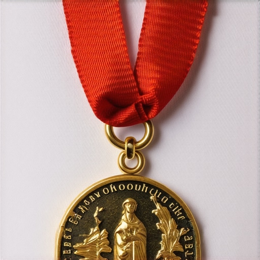 Medalja od recikliranog metala sa motivacionim simbolima i bojama uspeha