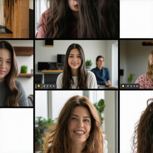 Diverse group of people interacting in a virtual community