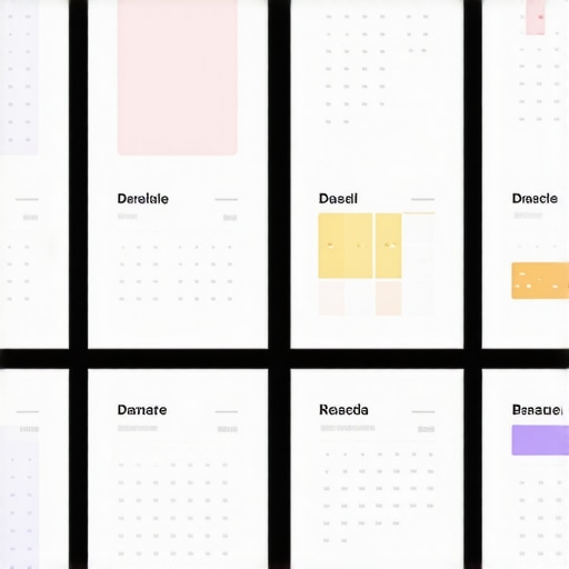 Infographic illustrating visual techniques for effective calendar design