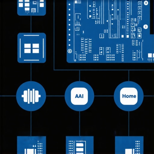Diagram showing sensors, processors, and AI modules in a modern home robot