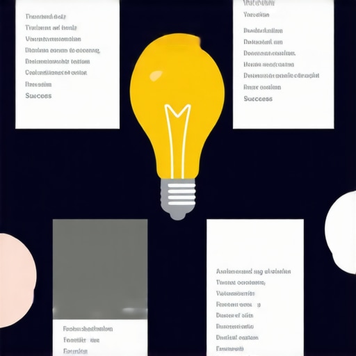 Infographic illustrating steps from idea development to market success for creative projects
