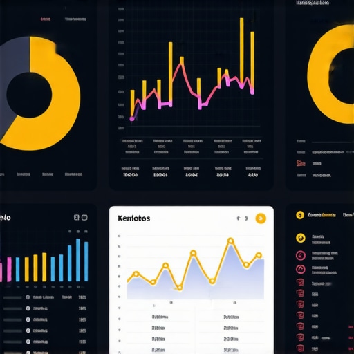 Analytics dashboard displaying user interaction and engagement metrics