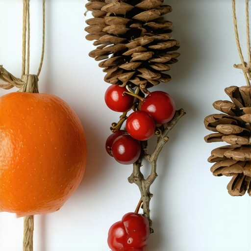 Eco-friendly Christmas Decorations from Natural Materials Natural pinecone and dried fruit ornaments for Christmas decor