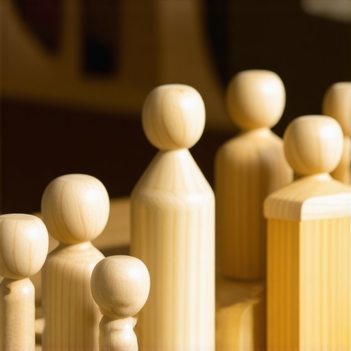 Close-up of a handcrafted wooden toy, highlighting natural finish and craftsmanship