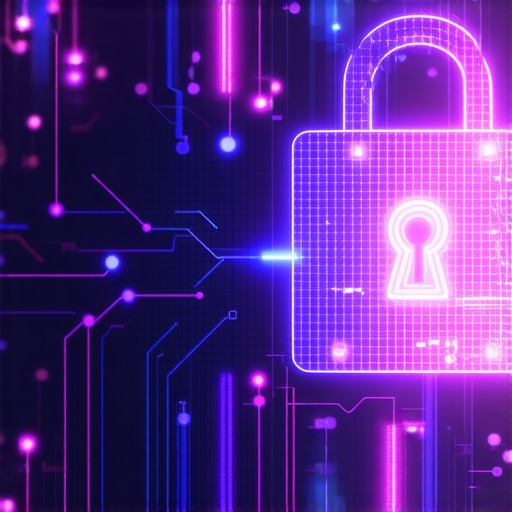 Ilustracija blockchain tehnologije i enkripcije za zaštitu online identiteta