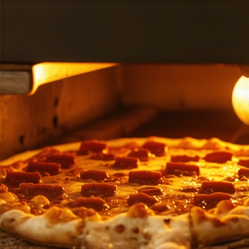 Detalj iz pizza peći koja koristi visoke temperature za savršeno pečenje