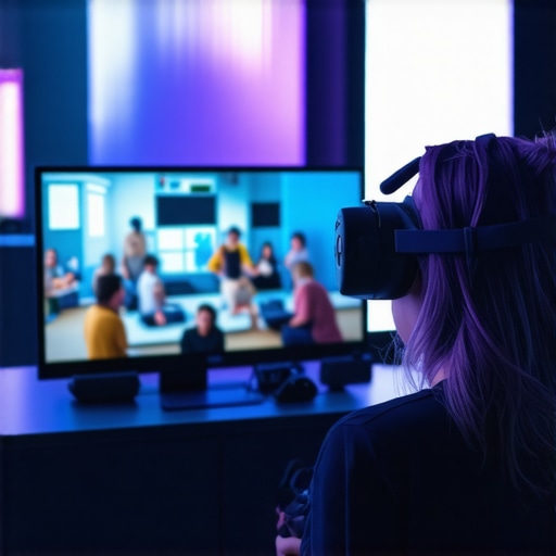Participants immersed in virtual reality during a digital event