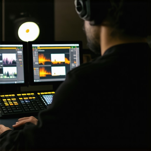 Advanced Video Editing Techniques A clip of an editor adjusting multiple layers in a professional editing software