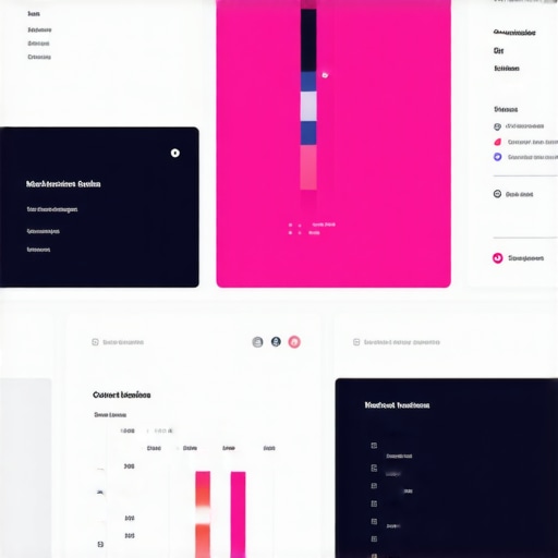 Dashboard visualization of competitor analysis and market trends using data analytics tools
