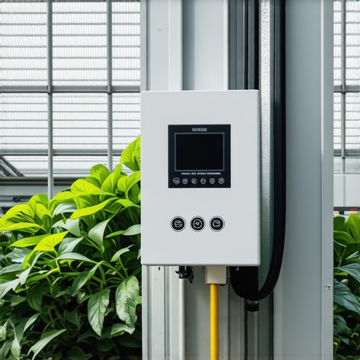 Automatizovani sistemi za staklenik Prikaz automatskog sistema za upravljanje u stakleniku sa senzorima i kontrolnim panelom