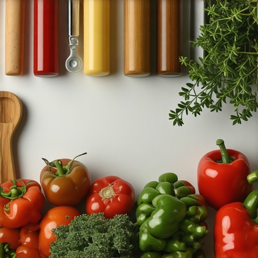 A modern kitchen with digital devices and traditional ingredients for recipe preservation