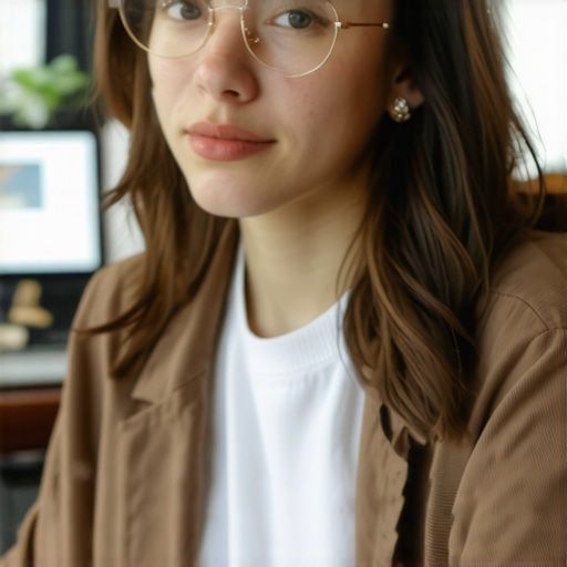 A professional blogger working on SEO and content strategies at a desk.