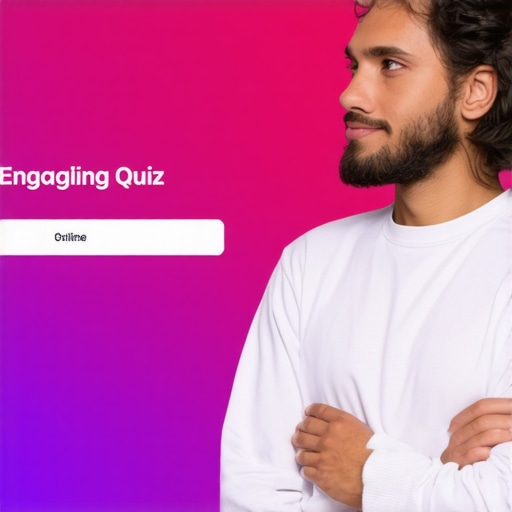 Digital marketing expert creating engaging online quiz interface