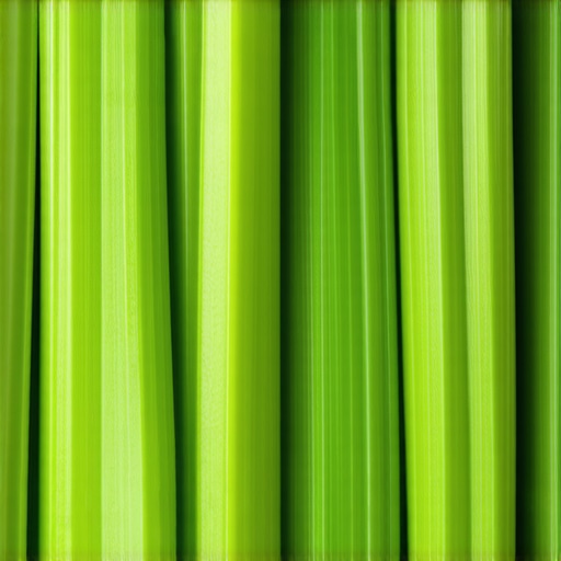 Close-up of fresh celery stalks ready for juicing