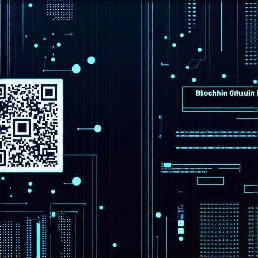 Modern digital certificate showcasing blockchain, QR code, and security features