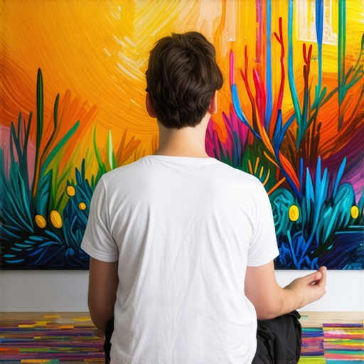 Kreativna meditacija uz crtanje i vizualizaciju Osoba meditira dok crta i vizualizuje šarene apstraktne oblike u mirnoj atmosferi