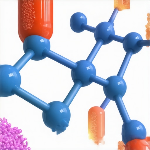 Molecular Interaction of Pectin and Enzymes in Jam Scientific illustration of pectin and enzyme molecules interacting in jam gel formation