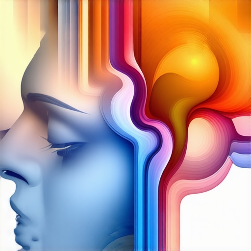 Ilustracija prikazuje aktivaciju mozga tokom umetničke aktivnosti, sa fokusom na neuralne puteve i kemijske procese