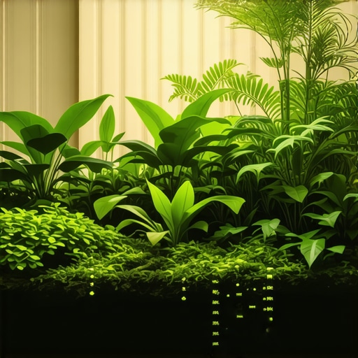 Senzori za praćenje mikroklime u domaćem vrtu sa zelenim biljkama