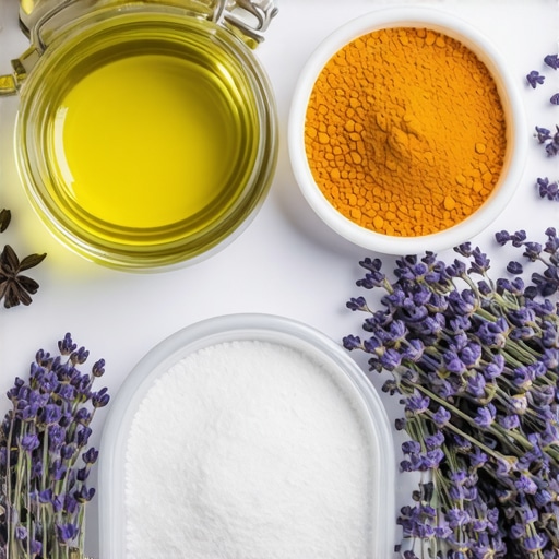 Natural antifungal balm ingredients and preparation Ingredients and preparation of natural antifungal balm with coconut oil, tea tree oil, lavender, and turmeric