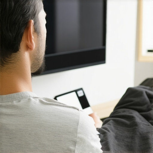 Neurofeedback uređaj kod kuće za smanjenje stresa Osoba koristi neurofeedback uređaj za regulaciju stresa kod kuće