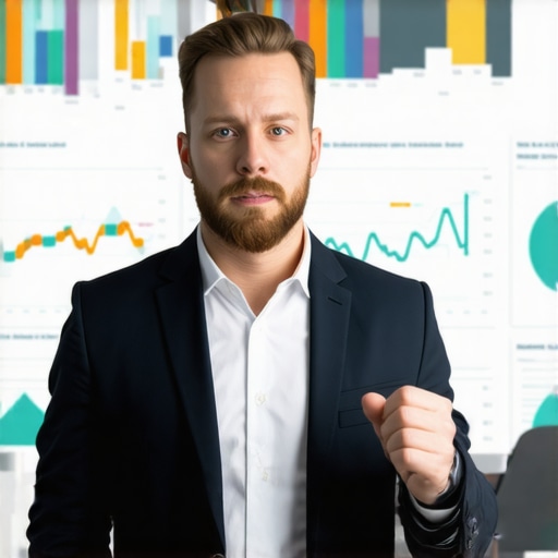 Finansijski stručnjak analizira složene investicione strategije koristeći digitalne grafikone