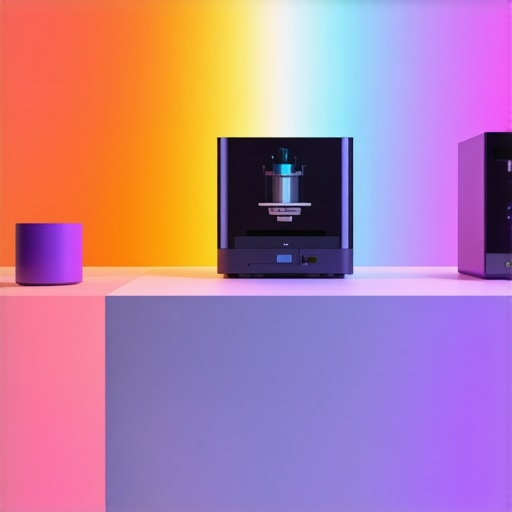 Future of DIY Products Modern workshop with advanced technology for home-made product creation, emphasizing innovation and sustainability.