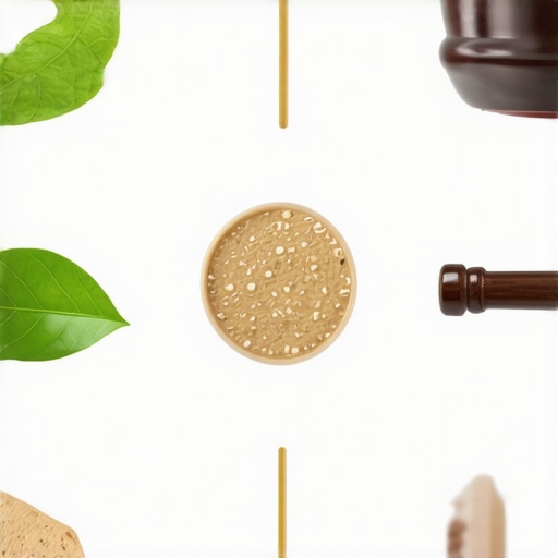 Futuristic workshop with digital tools and legal symbols