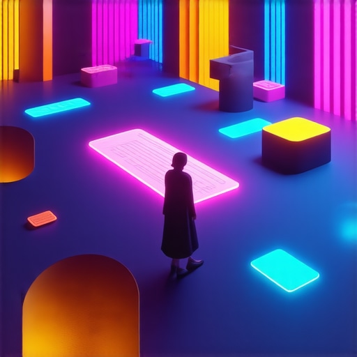 Future of Personal Development Challenges Futuristic digital platform with diverse users engaging in challenges