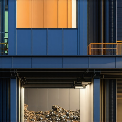Future of Recycling Technology A modern, high-tech recycling facility using AI and automation