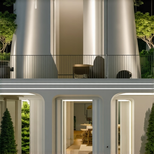 Futuristic hobby space of 2030 Modern, eco-friendly hobby room with smart tech and innovative design