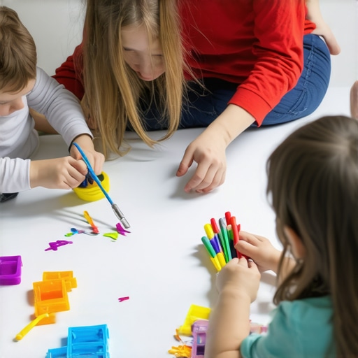 Roditeljska kreativnost kod kuće Porodica pravi kreativne igre sa decom koristeći kućne predmete