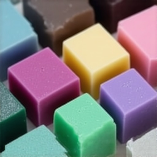 Ručno izrađeni prirodni sapun Detaljan prikaz ručno izrađenog prirodnog sapuna sa raznim biljnim sastojcima